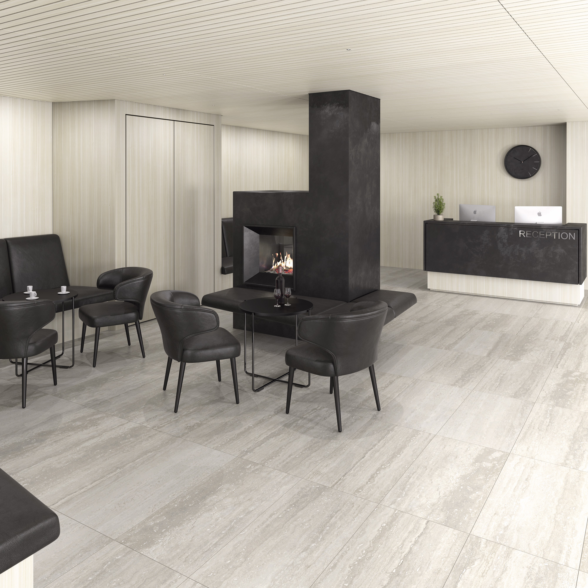 Pure Travertine Grey - Hotel amb