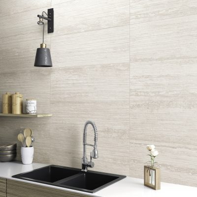 Pure Travertine Groove Grey - Cozinha amb