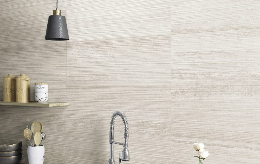 Pure Travertine Groove Grey - Cozinha amb