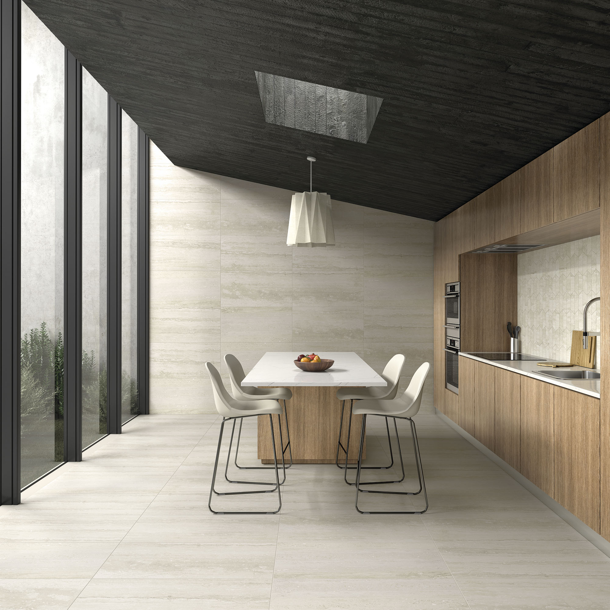 Pure Travertine Ivory - Cozinha amb - P9155R+DC3504