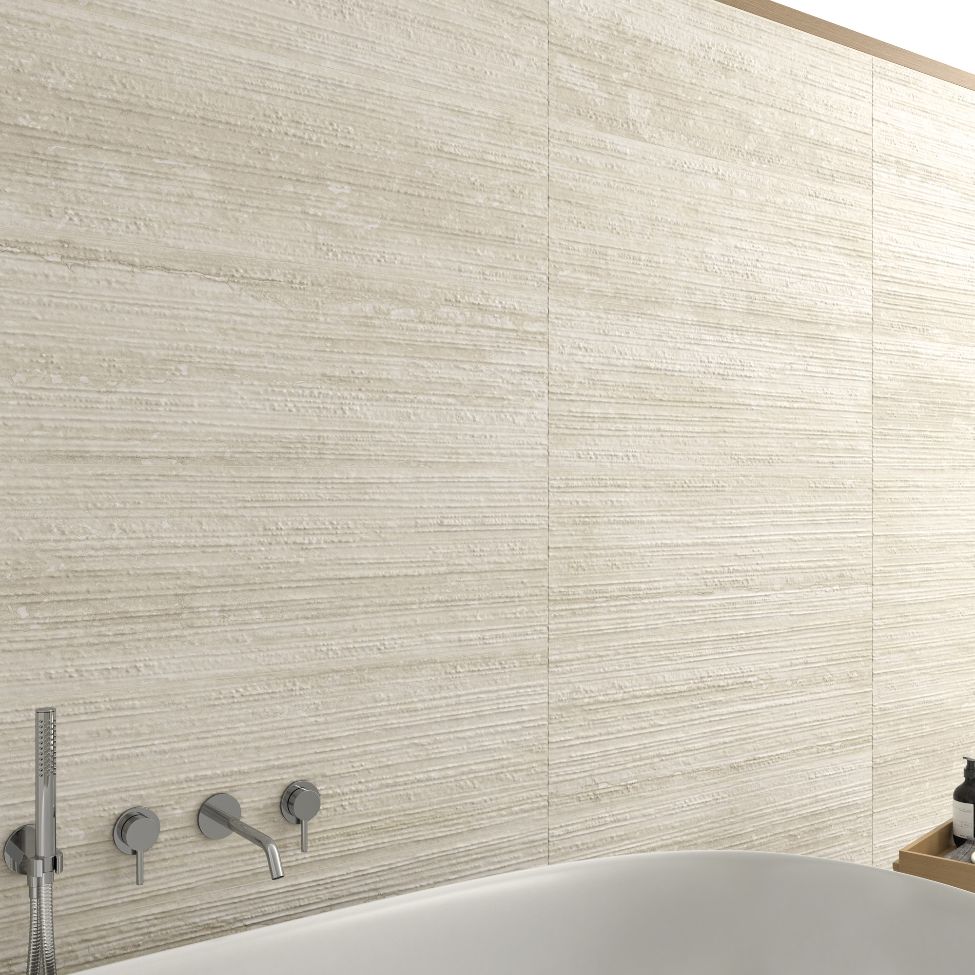 Pure Travertine Ivory + Groove - WC porm