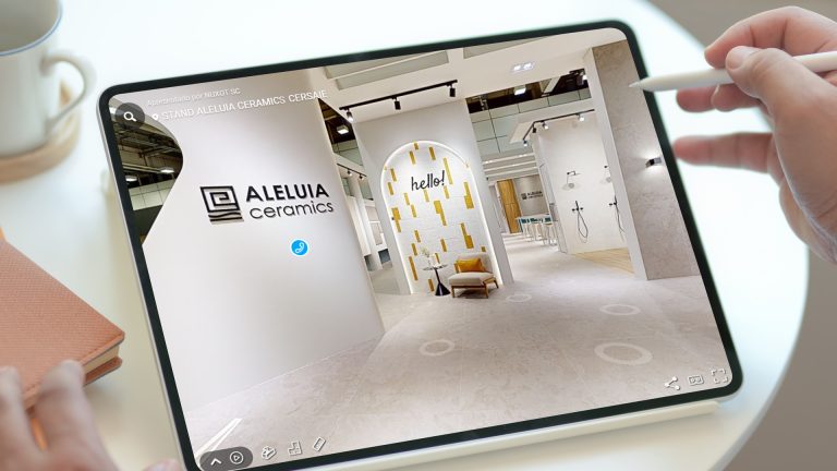 Virtual tour stand Aleluia Ceramics - CERSAIE 2024