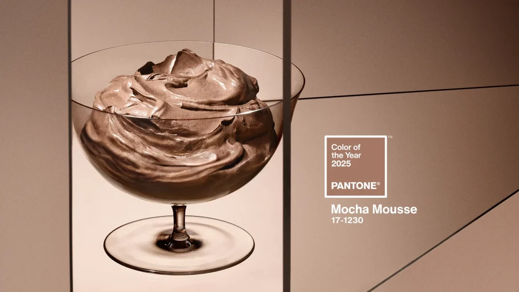 mocha mousse cor pantone 2025