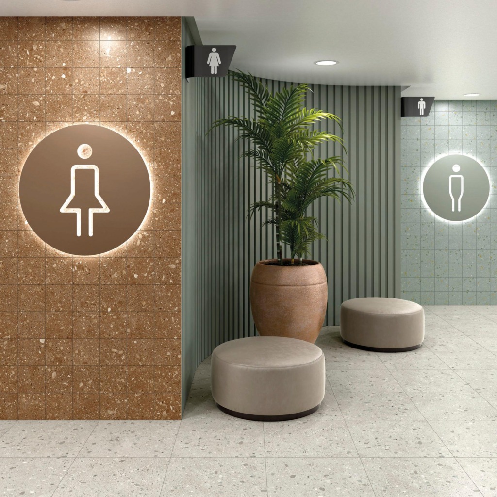 Specks-Greige-Terracotta-Green-WC-Publico-amb-K6022R-K2064-K2063